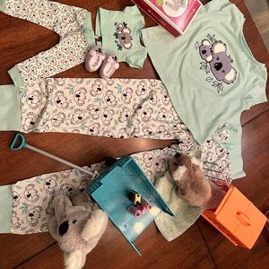 American Girls Kira’s Koala PJs —for Girls & 18” Doll w/accessories